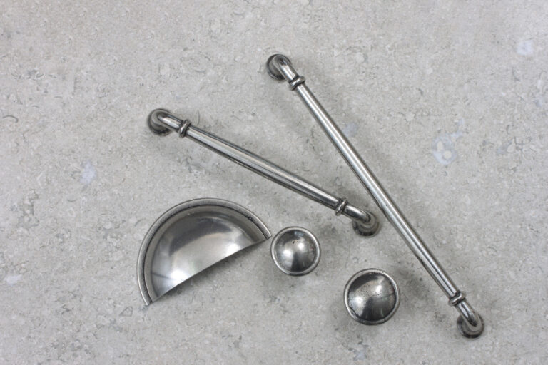 Chester Pewter Cup Handles group