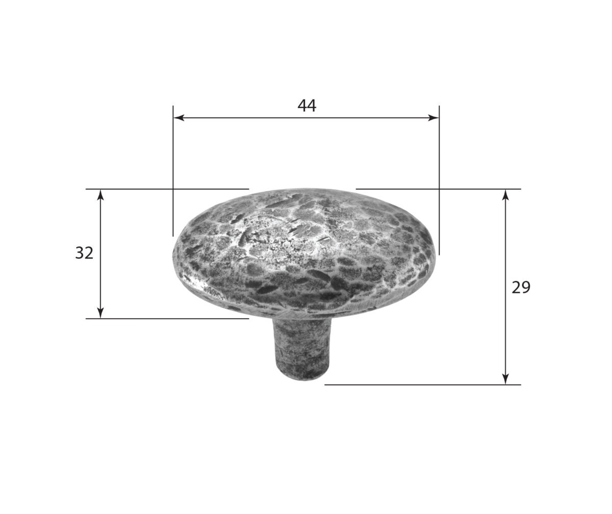 Round pewter cupboard knob dimensions