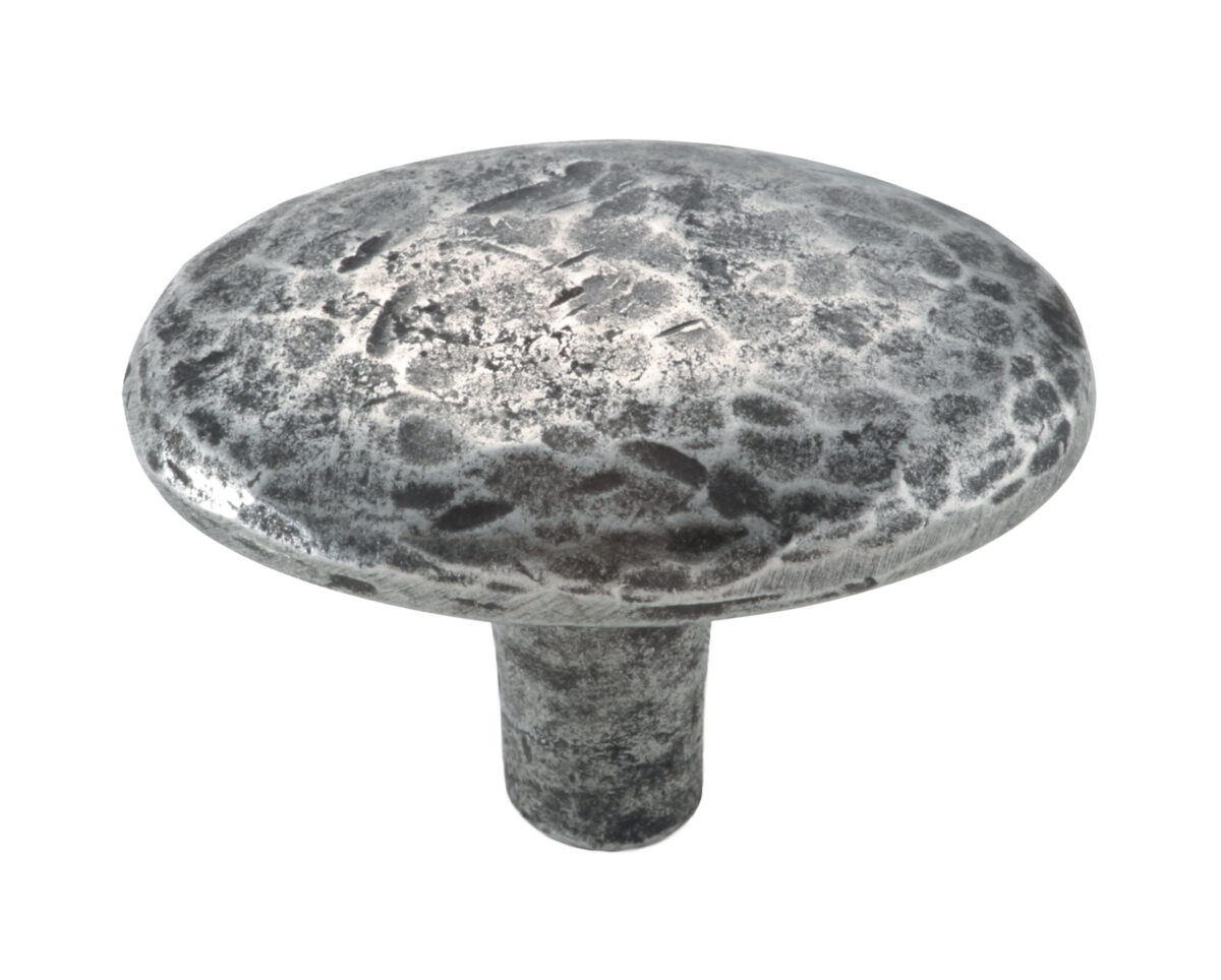 Oval Hutton Pewter Cupboard Door Knob PCK008