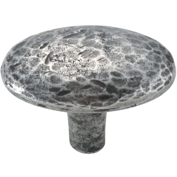 Oval Hutton Pewter Cupboard Door Knob PCK008