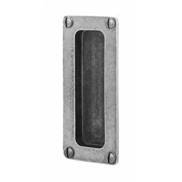 Pewter pocket door flush pull