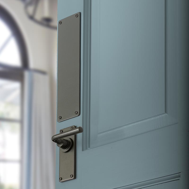 Satin steel finish