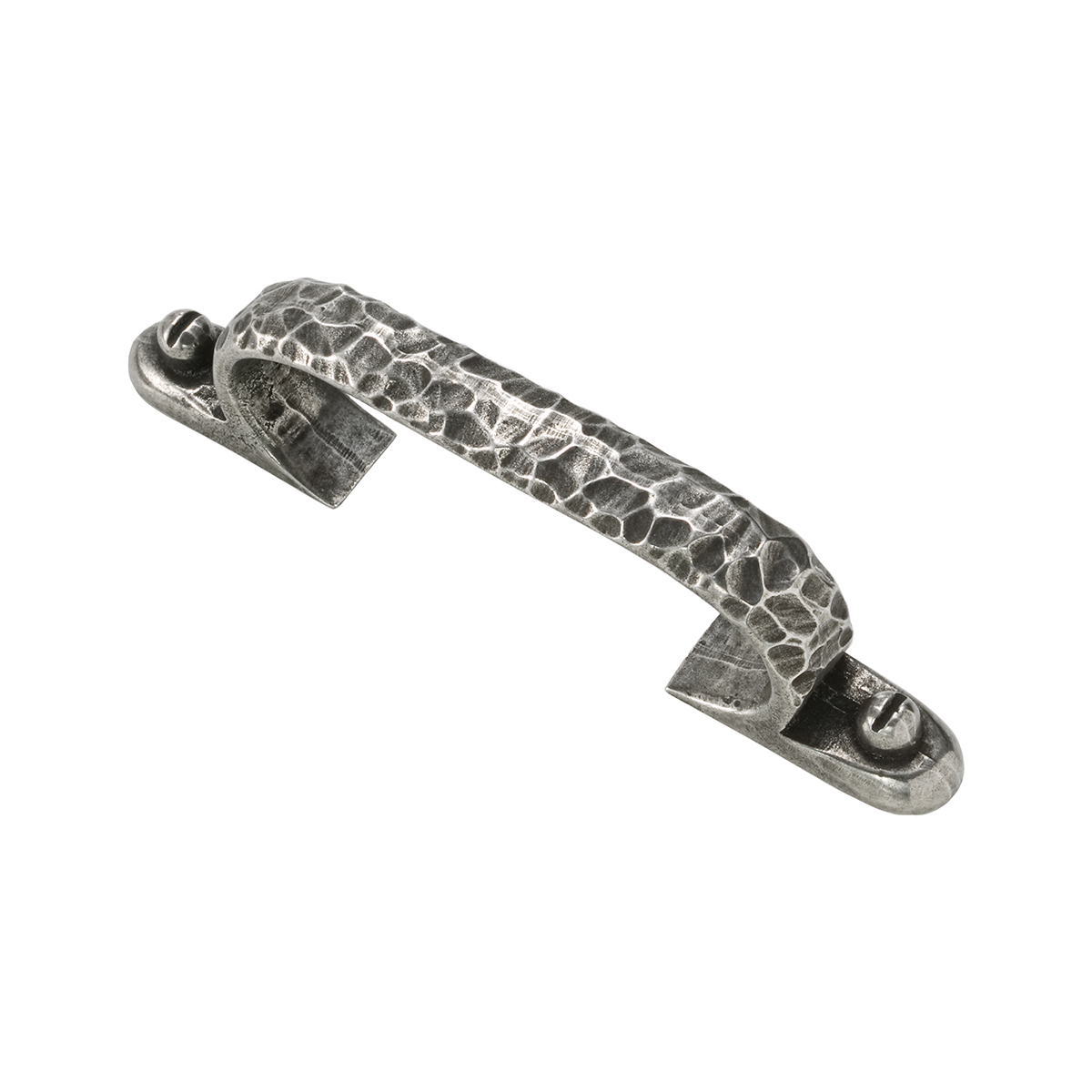 Hammered pewter pull handle