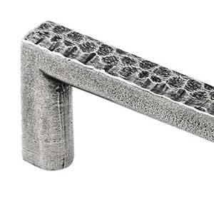 FD590 solid pewter hammered finish pull handle