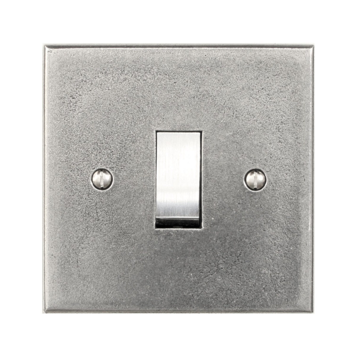 1 Gang Switch Plate - Pewter - FD600